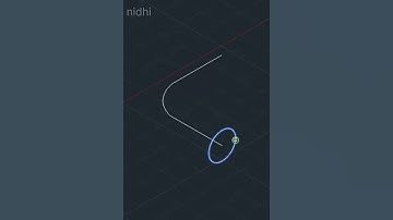 How to use Sweep Command in AutoCAD 3D #autocad