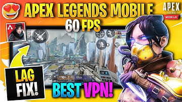 How To Fix Lag And High Ping Issue In Apex Legends Mobile! | Apex Mobile New Beta Lag Fix And VPN🔥