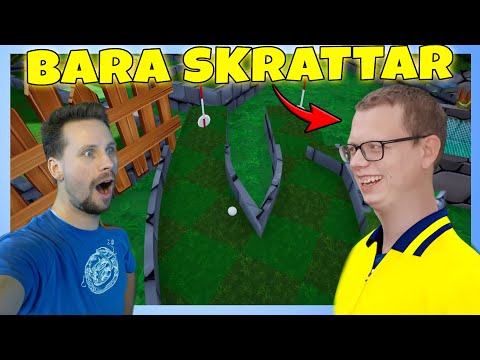 FIGGEHN KAN INTE SLUTA SKRATTA PÅ MINIGOLFEN
