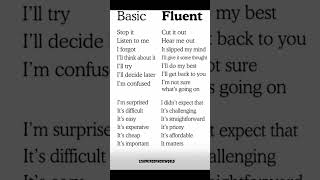 Basic vs Fluent English ⚡ Speak Naturally Like a Native 🇬🇧✨ | Upgrade Your English