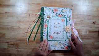 Bloom Where You Are Planted, Extra Large Note Pad Holder Walk Through
