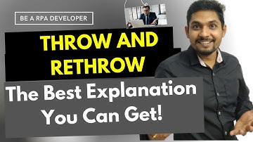 Throw and Rethrow in UiPath | Error Handling in UiPath
