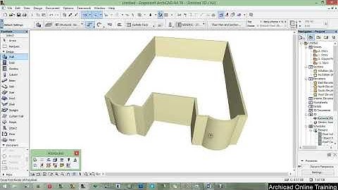 Part 5 - Wall with customized paint - ArchiCAD 18 tutorial 2015 A to Z ( Full HD)