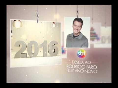SBT deseja a Rodrigo Faro feliz ano novo (Dezembro/2015)