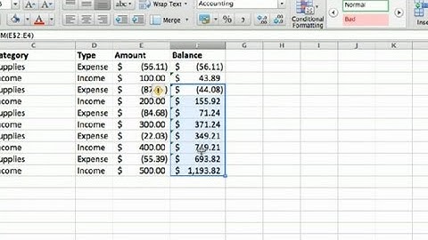 How to Make a Business Account Ledger in Excel : Advanced Microsoft Excel