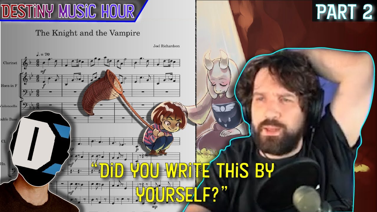 Destiny tutors a Video Game Dev on Music | PART 2 (First Draft, Undertale)