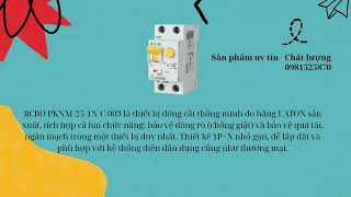 RCBO PKNM-251NC003 EATON - N. T. Hưng - 18:00, 20 th 5 2025