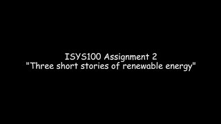 ISYS100 Assignment 2