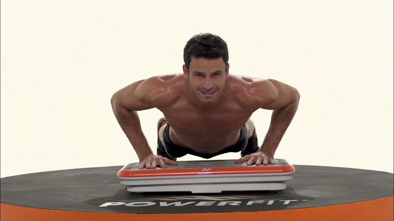 PowerFit Elite Vibration Platform with Exercise Bands and Remote on QVC