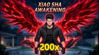 He became a world-saving hero because he gained 200x attribute points per level!#manga screenshot 1