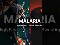Malaria: Causes, Symptoms &amp; Diagnosis in 1 Minute || #malaria #plasmodium #mosquito #shorts