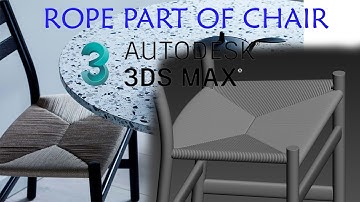 MAKING ROPE PART OF CHAIR IN 3D MAX( 3D MAX DA STULNING ARQON QISMINI YASASH)