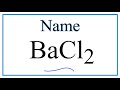 Binary Ionic Compounds and Barium Chloride