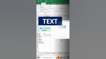 Excel TEXT Function with different Date Formats