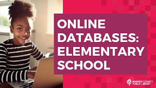 WCPL Online Databases: Elementary School