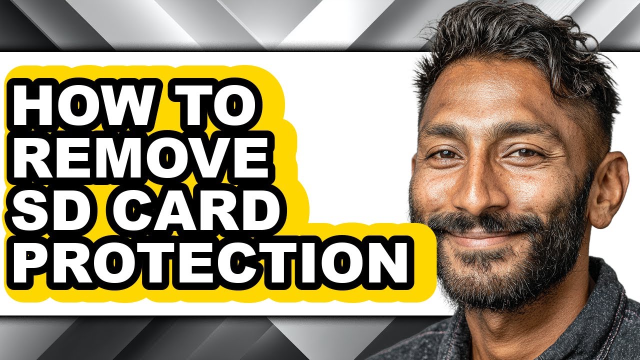 How to Remove Sd Card Protection - Step by Step
