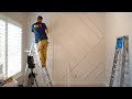 modern accent wall install