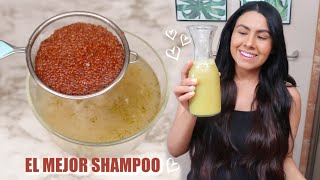 Shampoo Casero de Linaza y Sábila para Tener un Cabello Largo , Abundante ,sedoso y Brillante |