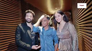 gadar 2 actor utkarsh sharma aur simrat kaur ka exit video after grand success party of gadar 2