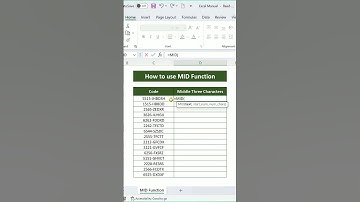 How to use MID Function in Excel | Text Functions in Excel