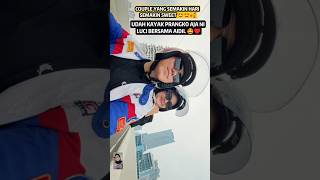 Luci Bersama Aidil Jalan Naik Motor Vespa Bareng ,Sweet