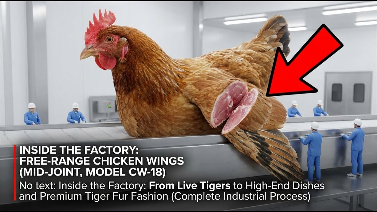 Inside the Factory: Free-Range Chicken Wings (CW-18) – Marinating & Par-Frying Process