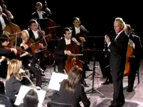 Aram Gharabekian conducts the National Chamber Orchestra of Armenia - the orchestral version of the Astor Piazzolla Tango Preparense at the Zvartnots Monument-Complex Gala Concert in 2006 in Armenia.