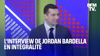 L'interview de Jordan Bardella, président du Rassemblement national, en intégralité