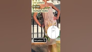 One sewing pattern for many different looks  #sewingideas #diydress #sewingpatterns