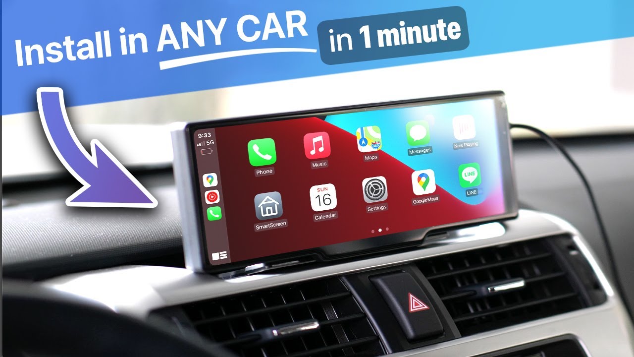 HOW TO Install Apple CarPlay in Car in SECONDS Plug and Play VERY
