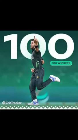 Shaheen 100. wicket,s in odi