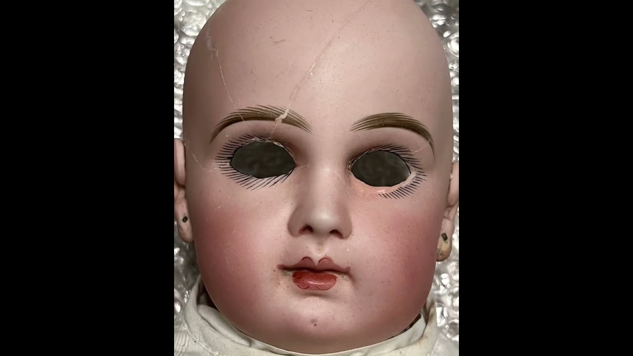 人形修理 jumeau doll アンティークドール ビスクドール 陶器 カラー