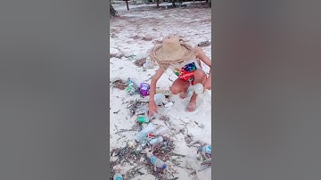 Garbage collection activities at the beach || Travel 4k