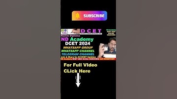 NDDCET 2024 Whatsapp Group