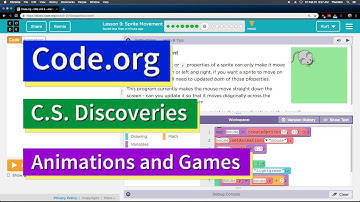 Sprite Movement - Lesson 9.8 Code.org Tutorial with Answer