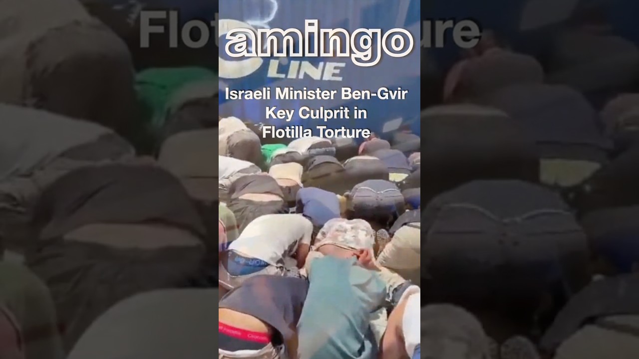 🔴 BREAKING: Flotilla – Activists Handcuffed, Forced to Kneel, Ben‑Gvir Present