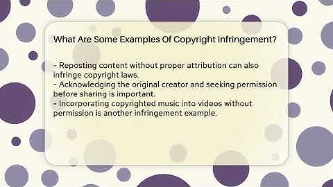 What Are Some Examples Of Copyright Infringement? - Everyday-Networking