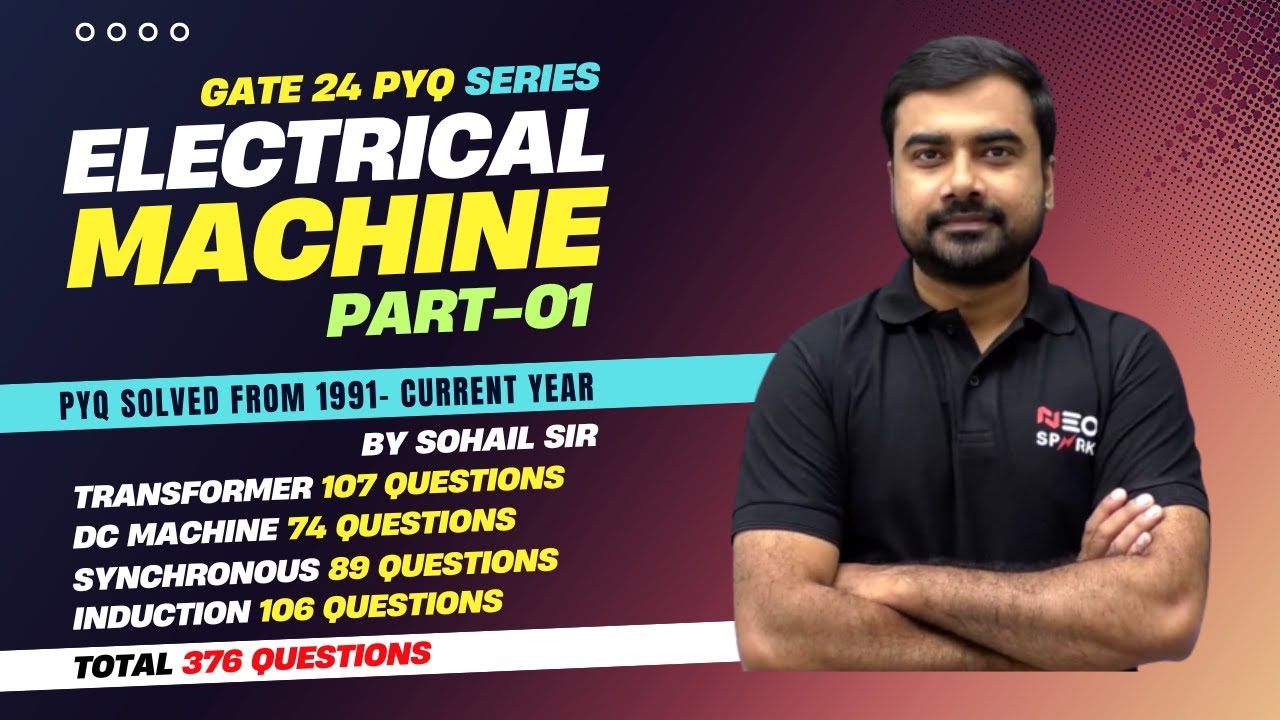 Electrical Machine Part 01 | GATE 24 PYQ Series by Sohail Sir - YouTube