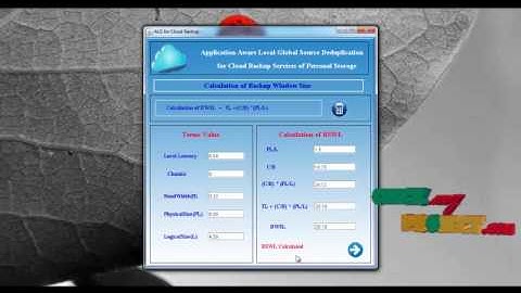 Final Year Projects 2015 | Application-Aware Local-Global Source Deduplication