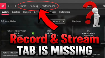 AMD Record And Stream is Missing (AMD Software Record&Stream Option Not Showing) OLD GPU