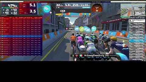 Zwift - Race: Foudre Friday Apero League Race (B) on Glasgow Crit Circuit in Scotland