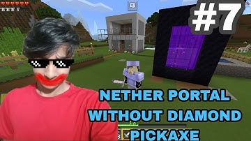 🥳🥳NETHER PORTAL WITHOUT DIAMOND PICKAXE 🥳🥳 | LOKICRAFT #7 GAMEPLAY IN HINDI