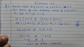 Class 7 - Exercise 1.3 - Q 2 | Verify that a ÷ ( b + c )