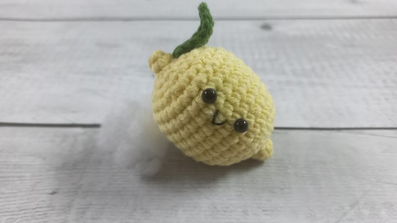 How to crochet lemon - Móc quả chanh nhỏ đáng yêu - Dika Daka crochet !