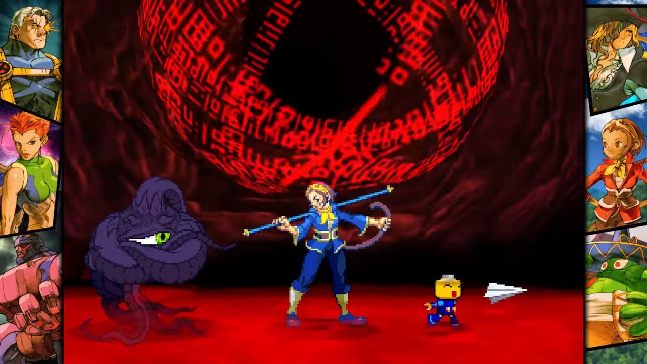 Marvel vs Capcom 2: Sonson, Shuma Gorath, and Servbot arcade playthrough