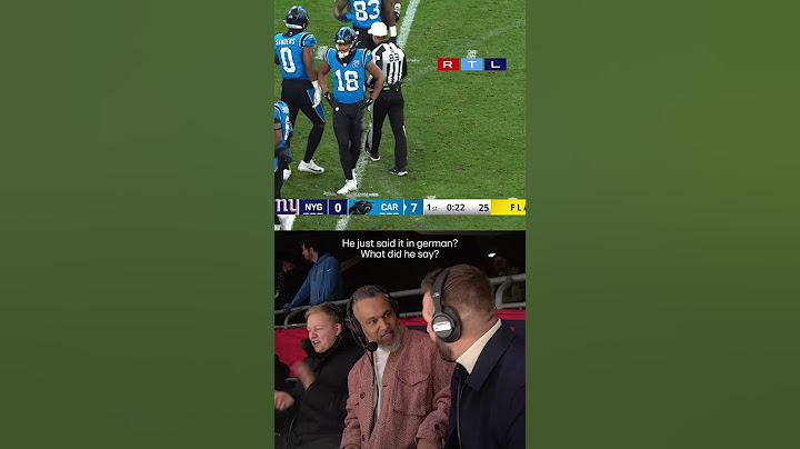 NFL ref announces penalty in german - in Germany!