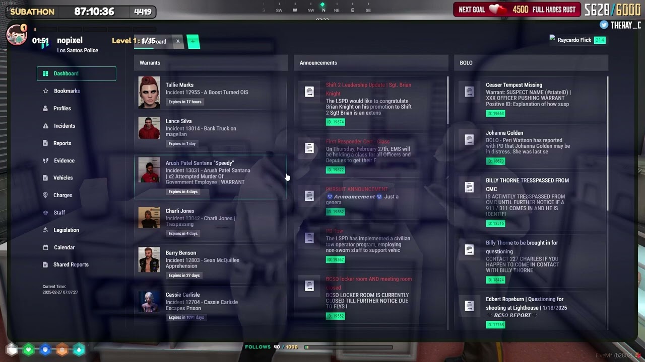 Ray & Ventura reacts to ADMC Shang 1v9 on the PD placing 5 cops in ICU. | GTA NoPixel 4.0