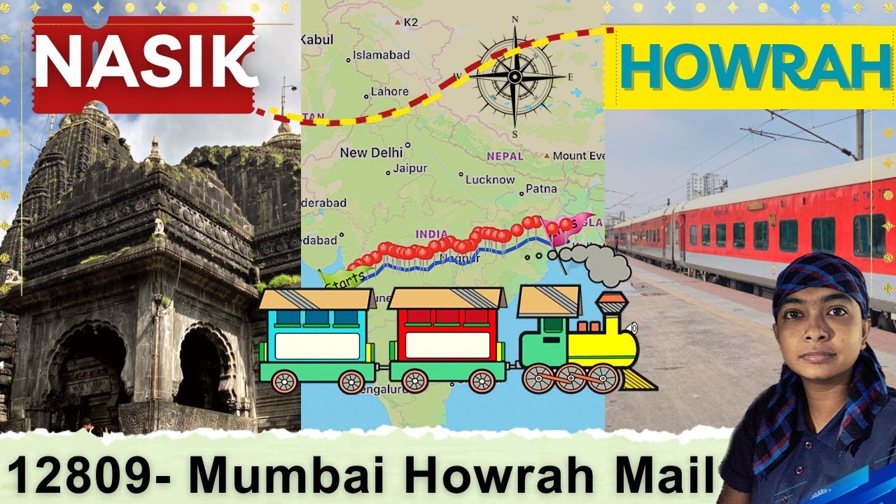 Mumbai Howrah Mail (12809)// Nasik Economy Class Train Journey full ...