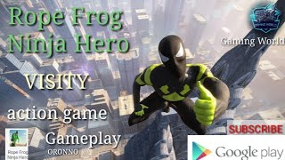 Rope Forge Ninja Hero.  Victy action gameplay. Gaming World.