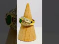 14k Gold Emerald &amp; Diamond Ring | Luxe Bezel Halo Elegance #jewelhubcouk #finejewellery